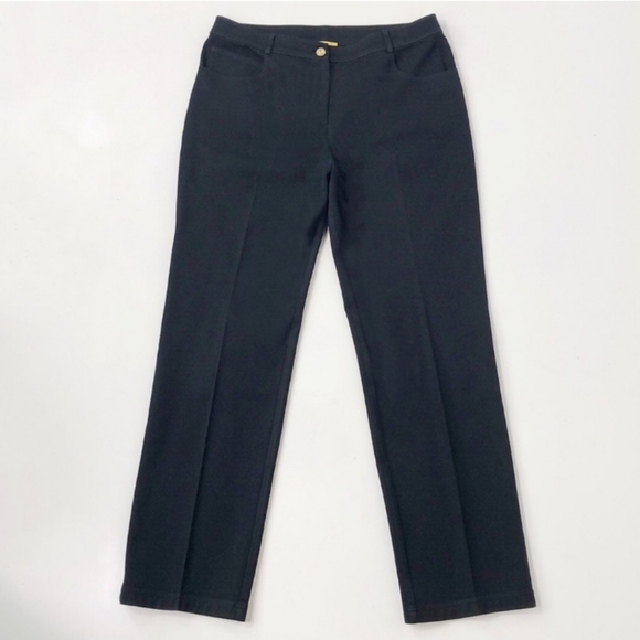 St JOHN Classic Black Women's Pants with crystals down sides - Picture 1 of 8